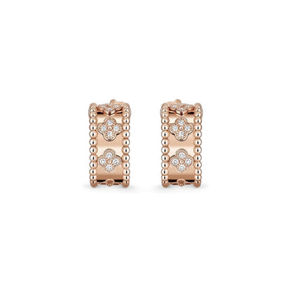 [Saipan]KALEIDOSCOPE CLOVER HOOP EARRINGS