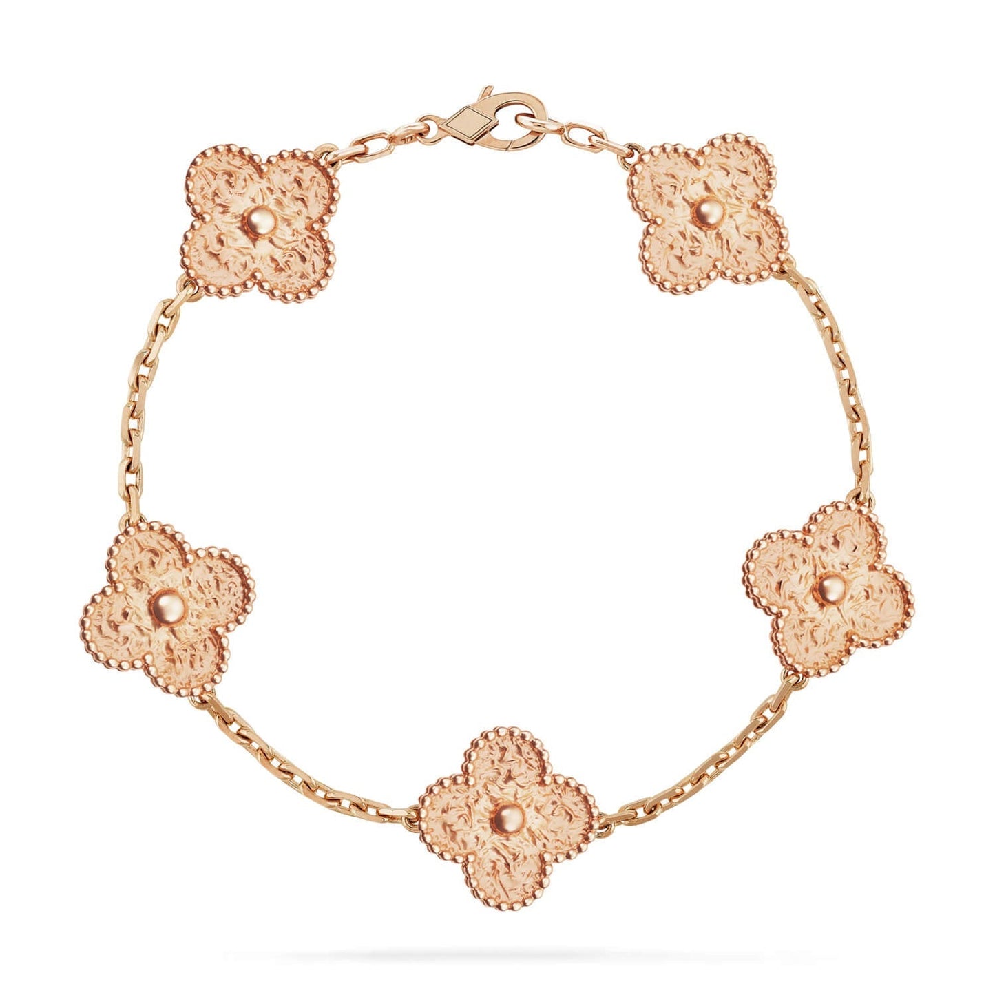 [Saipan]LUCKY CLOVER 5-MOTIF BRACELET - BRONZING