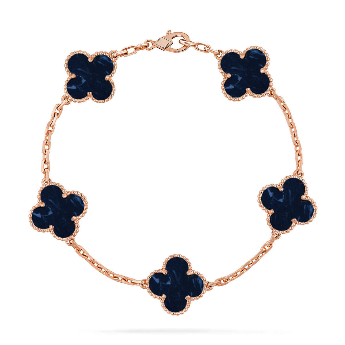 [Saipan]LUCKY CLOVER 5-MOTIF BRACELET - PIETERSITE COLLECTION