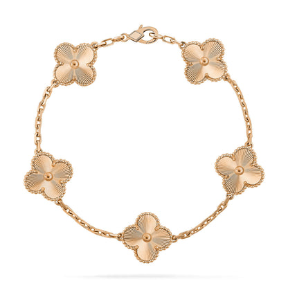 [Saipan]LUCKY CLOVER 5-MOTIF BRACELET - LASER COLLECTION
