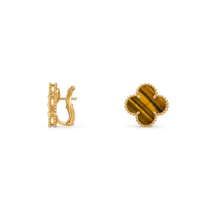 [Saipan]15MM CLOVER FLOWER STUD EARRINGS GOLD COLLECTION