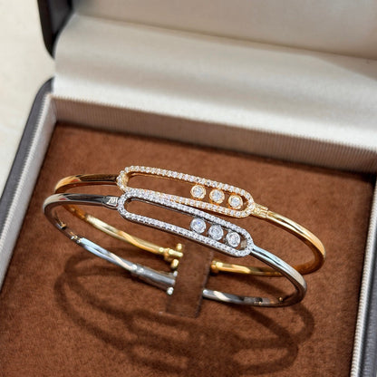 [Saipan]MOVE PAVÉ DIAMOND BANGLE BRACELET M