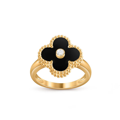 [Saipan]LUCKY CLOVER DIAMOND-ACCENT GOLD RING COLLECTION