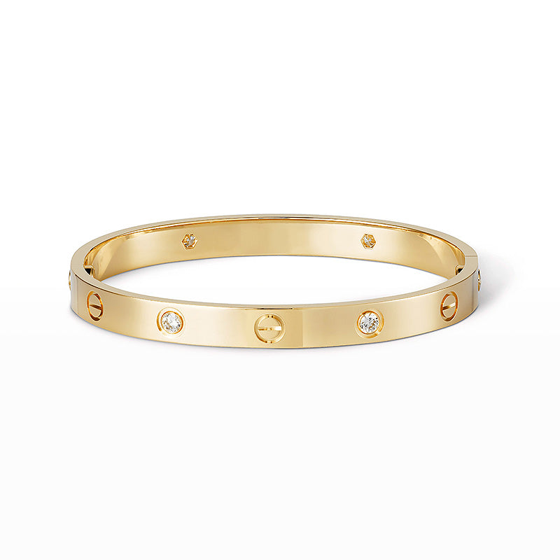 [Saipan]CLASSIC 6.1MM LOVE BANGLE - 4-DIAMOND