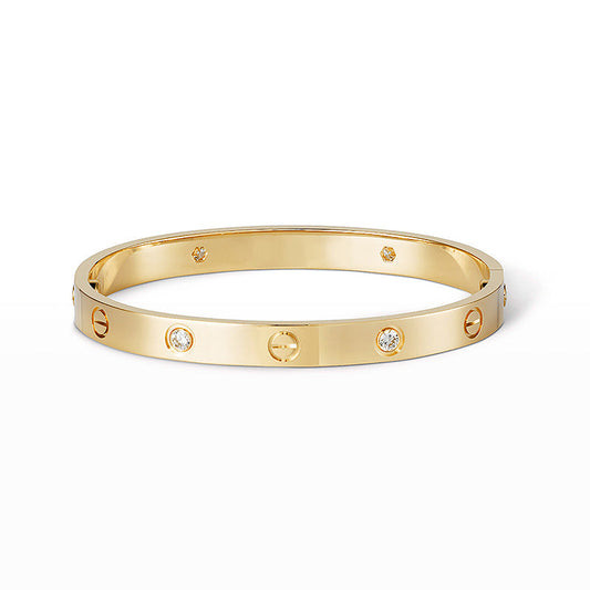 [Saipan]CLASSIC 6.1MM LOVE BANGLE - 4-DIAMOND