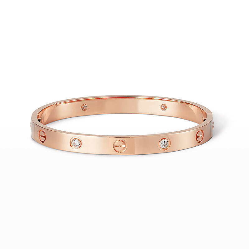 [Saipan]CLASSIC 6.1MM LOVE BANGLE - 4-DIAMOND