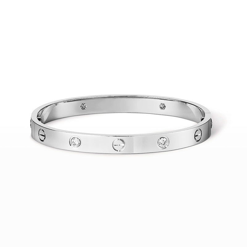 [Saipan]CLASSIC 6.1MM LOVE BANGLE - 4-DIAMOND