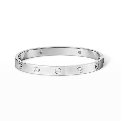 [Saipan]CLASSIC 6.1MM LOVE BANGLE - 4-DIAMOND