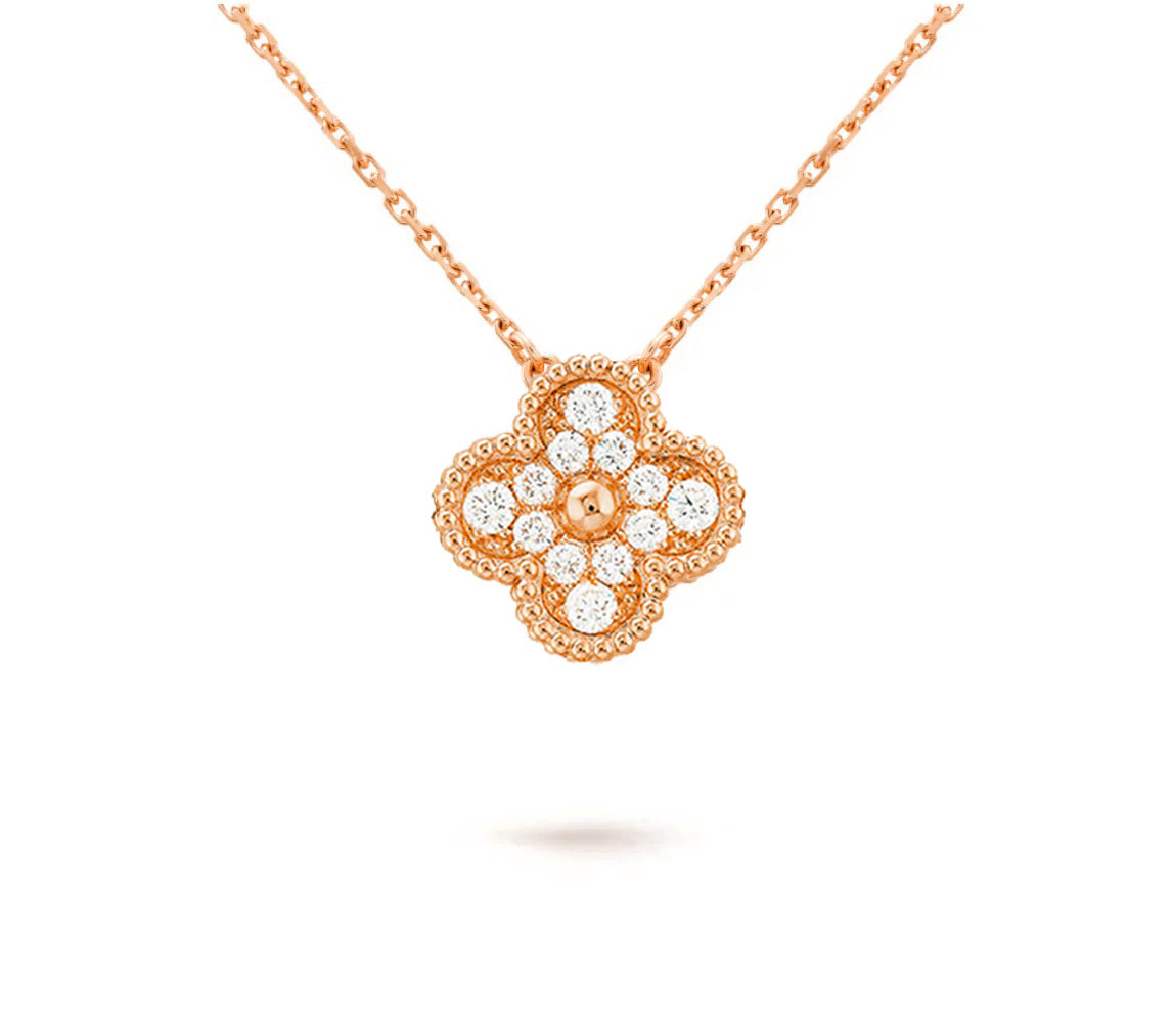 [Saipan]15MM CLOVER FLOWER PENDANT NECKLACE COLLECTION