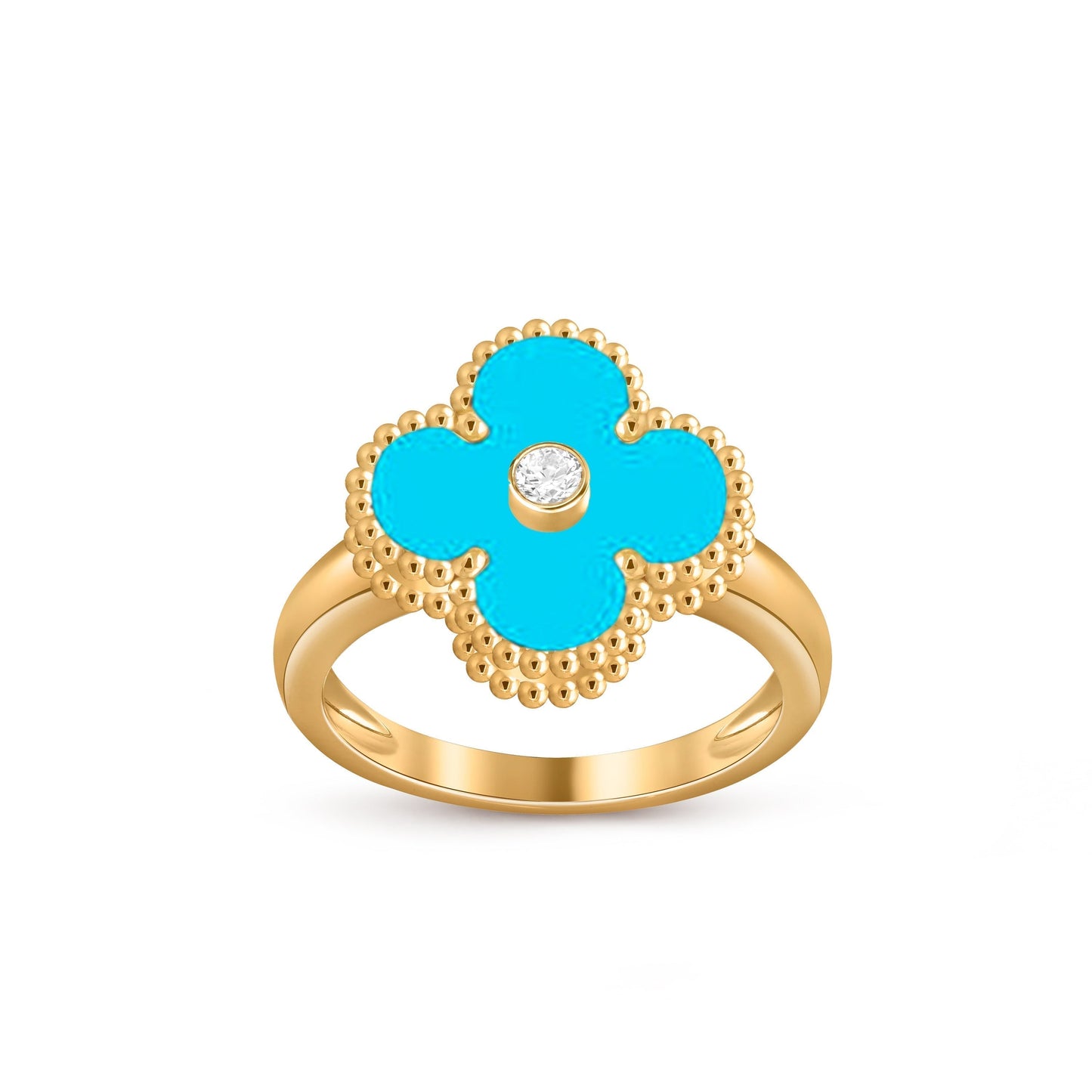 [Saipan]LUCKY CLOVER DIAMOND-ACCENT GOLD RING COLLECTION
