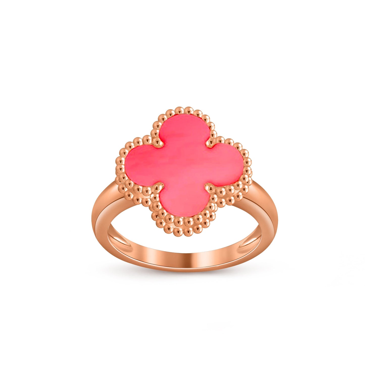 [Saipan]LUCKY CLOVER VINTAGE ROSE GOLD RING COLLECTION