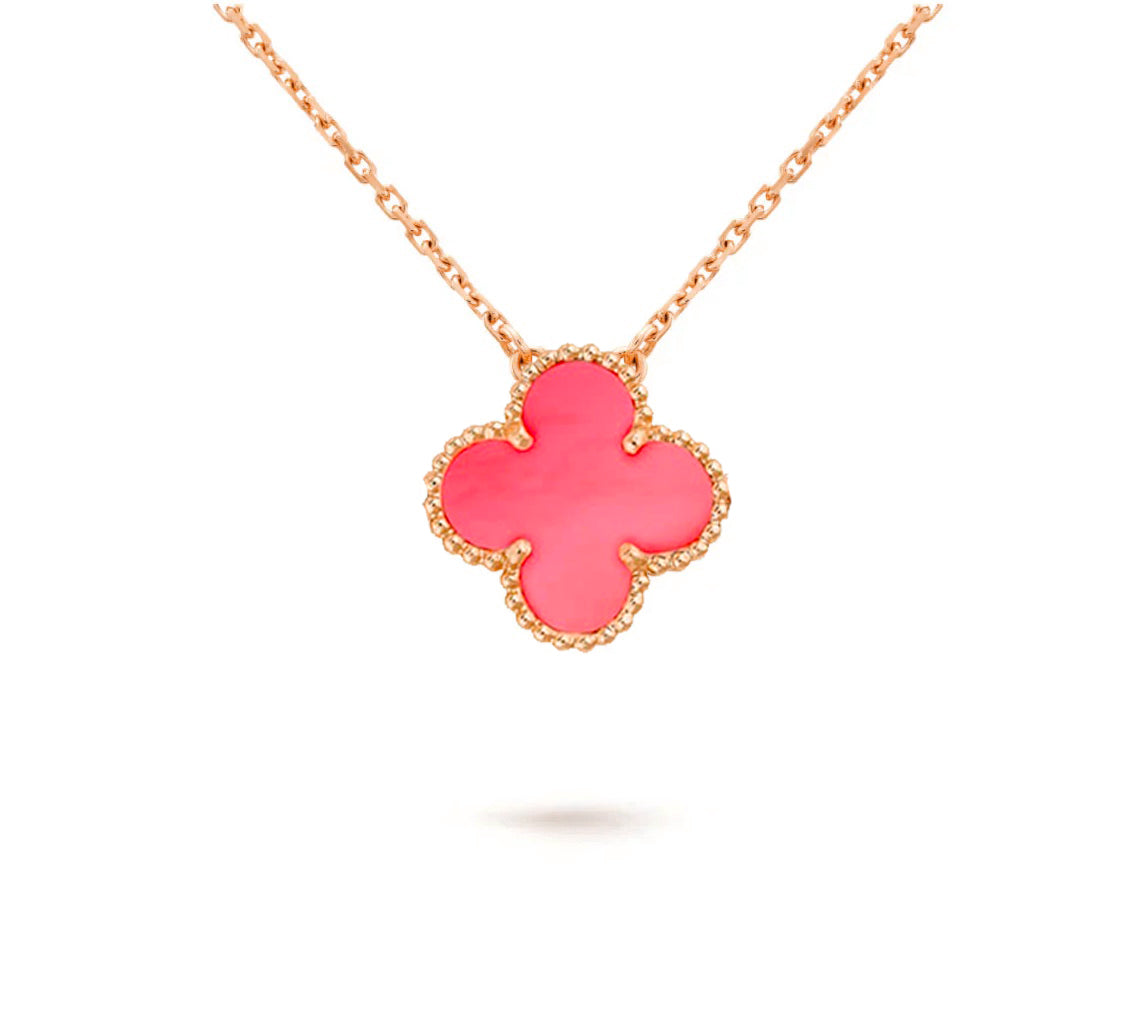 [Saipan]15MM CLOVER FLOWER PENDANT NECKLACE COLLECTION