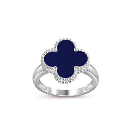 [Saipan]LUCKY CLOVER VINTAGE WHITE GOLD RING COLLECTION
