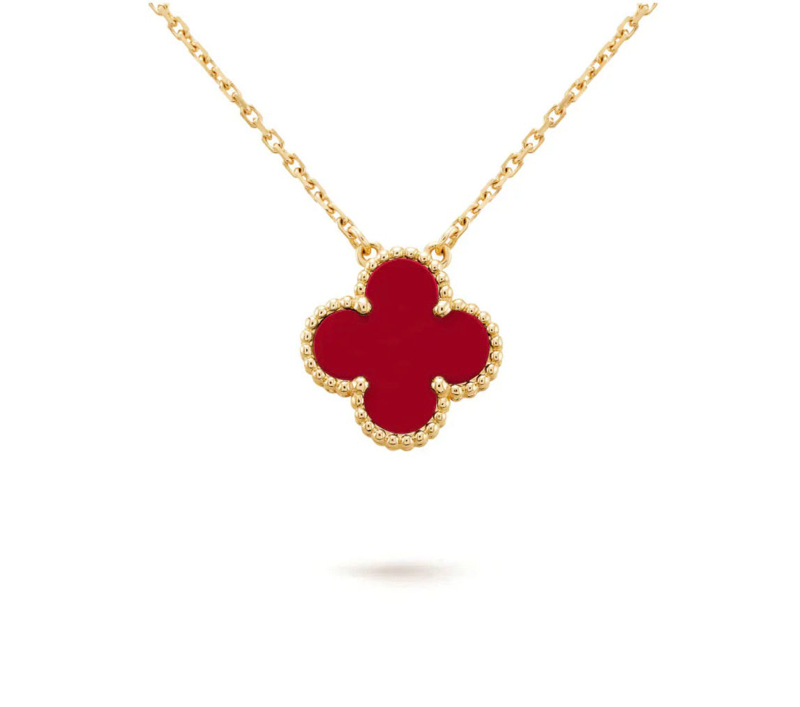 [Saipan]15MM CLOVER FLOWER PENDANT NECKLACE COLLECTION