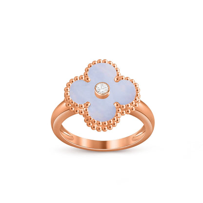 [Saipan]LUCKY CLOVER DIAMOND-ACCENT ROSE GOLD RING COLLECTION