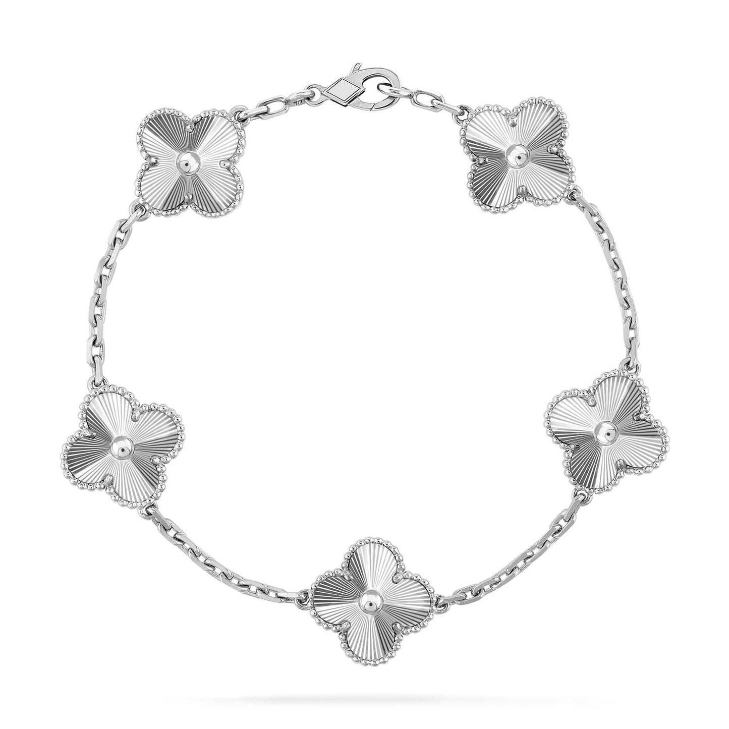 [Saipan]LUCKY CLOVER 5-MOTIF BRACELET - LASER COLLECTION