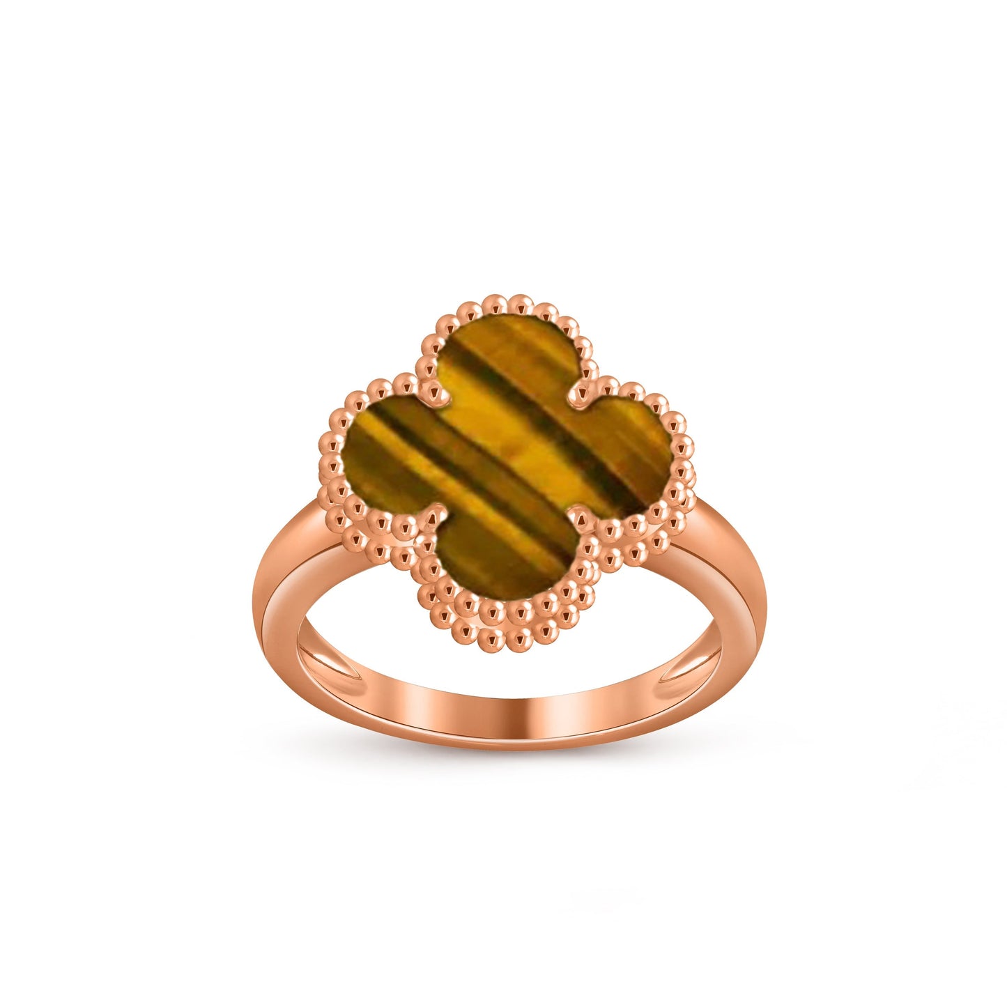 [Saipan]LUCKY CLOVER VINTAGE ROSE GOLD RING COLLECTION