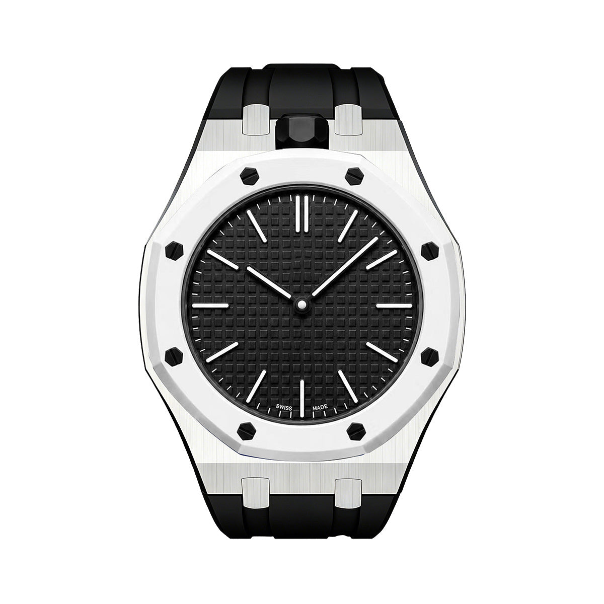 [Saipan]OAK POP BLACK STEEL SILICONE STRAP