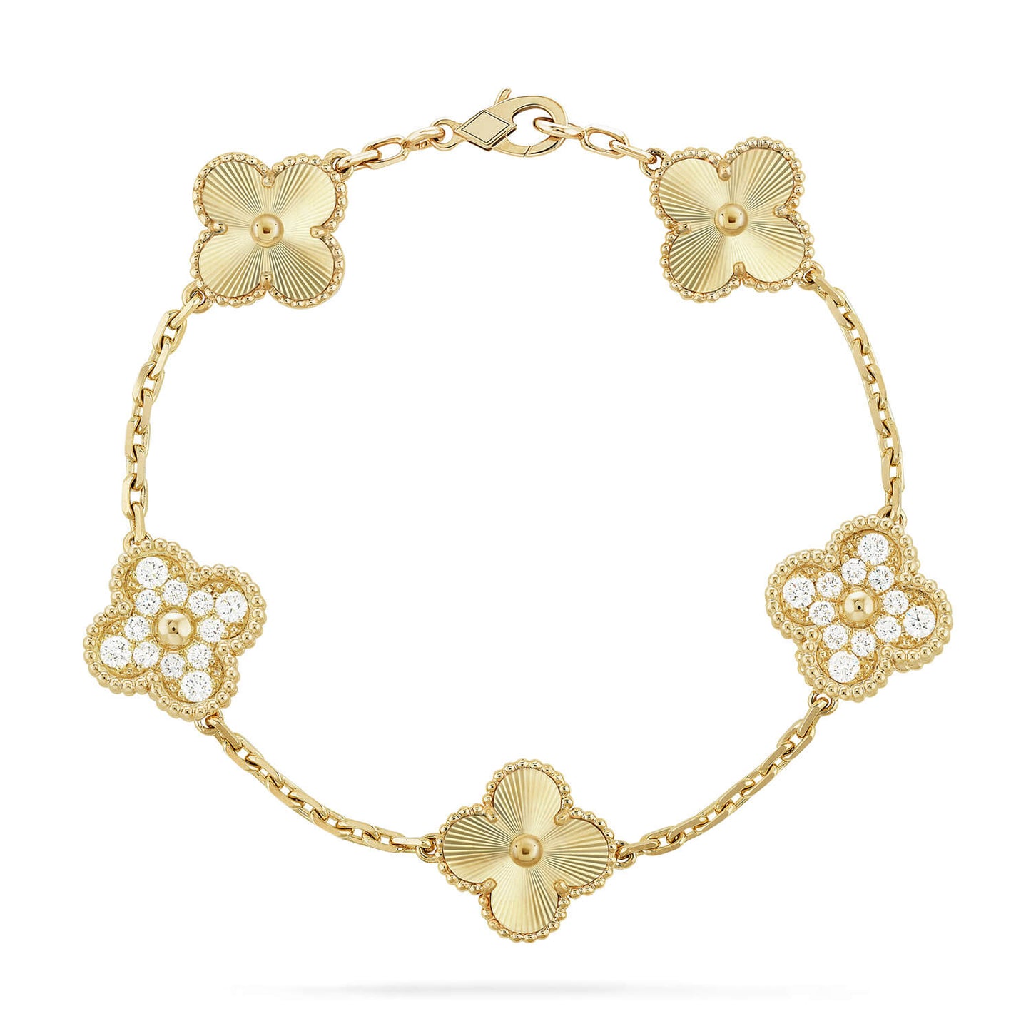 [Saipan]LUCKY CLOVER 5-MOTIF BRACELET - LASER COLLECTION