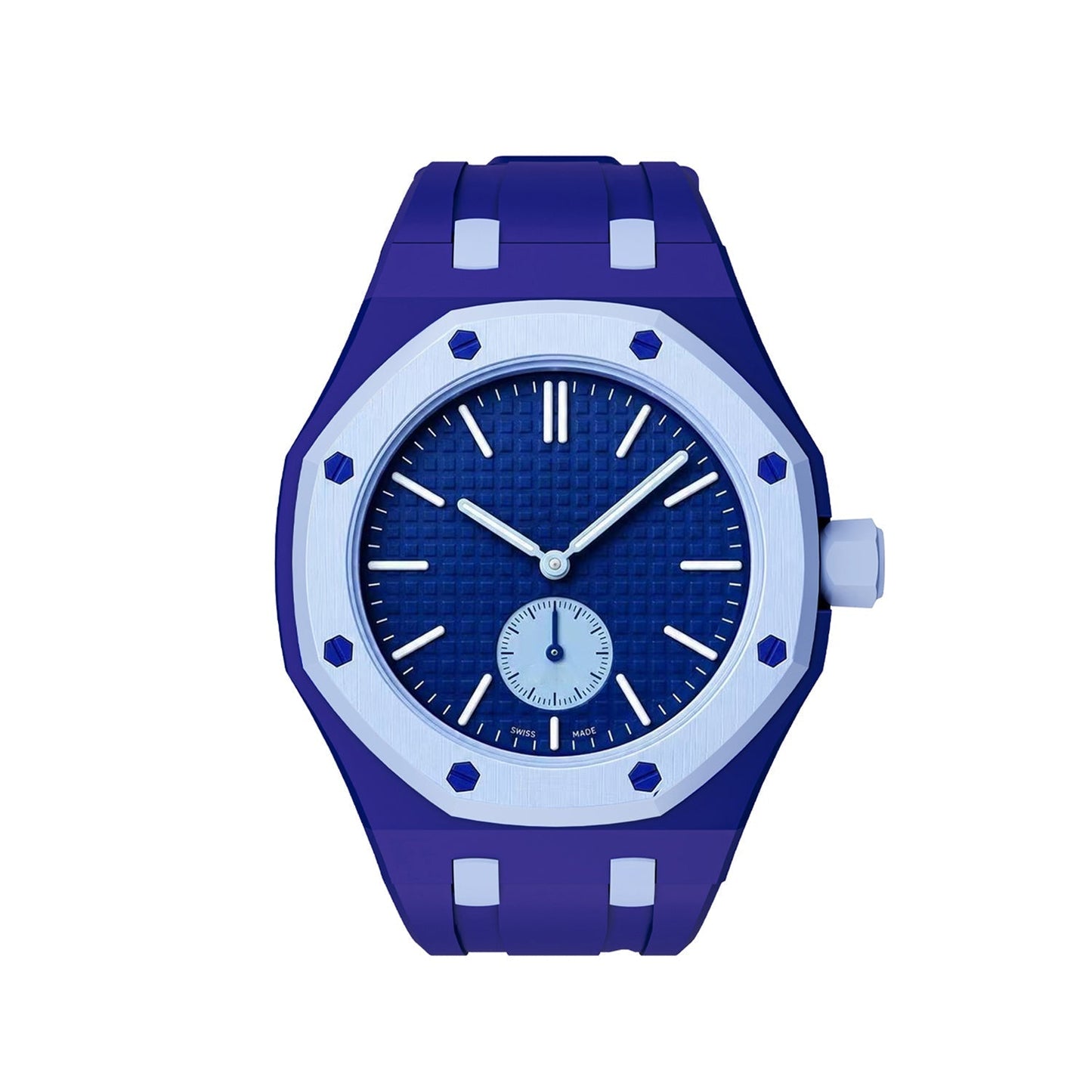 [Saipan]OAK POP EXCLUSIVE DARK BLUE AND LIGHT BLUE SILICONE STRAP