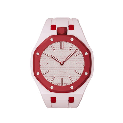 [Saipan]OAK POP EXCLUSIVE PINK AND RED SILICONE STRAP