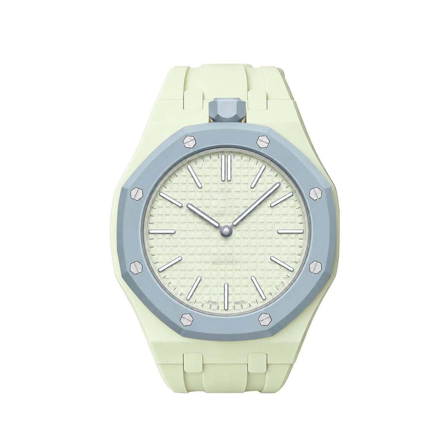 [Saipan]OAK POP EXCLUSIVE CREAMY YELLOW SILICONE STRAP