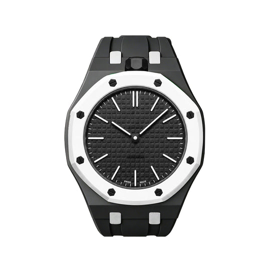 [Saipan]OAK POP EXCLUSIVE BLACK AND WHITE SILICONE STRAP