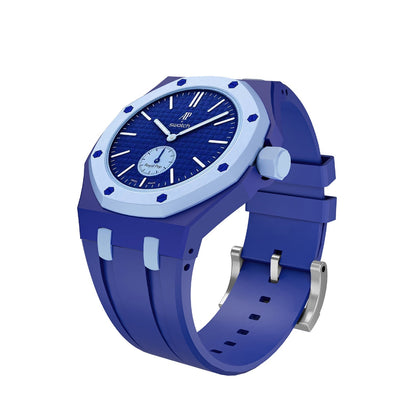 [Saipan]OAK POP EXCLUSIVE DARK BLUE AND LIGHT BLUE SILICONE STRAP