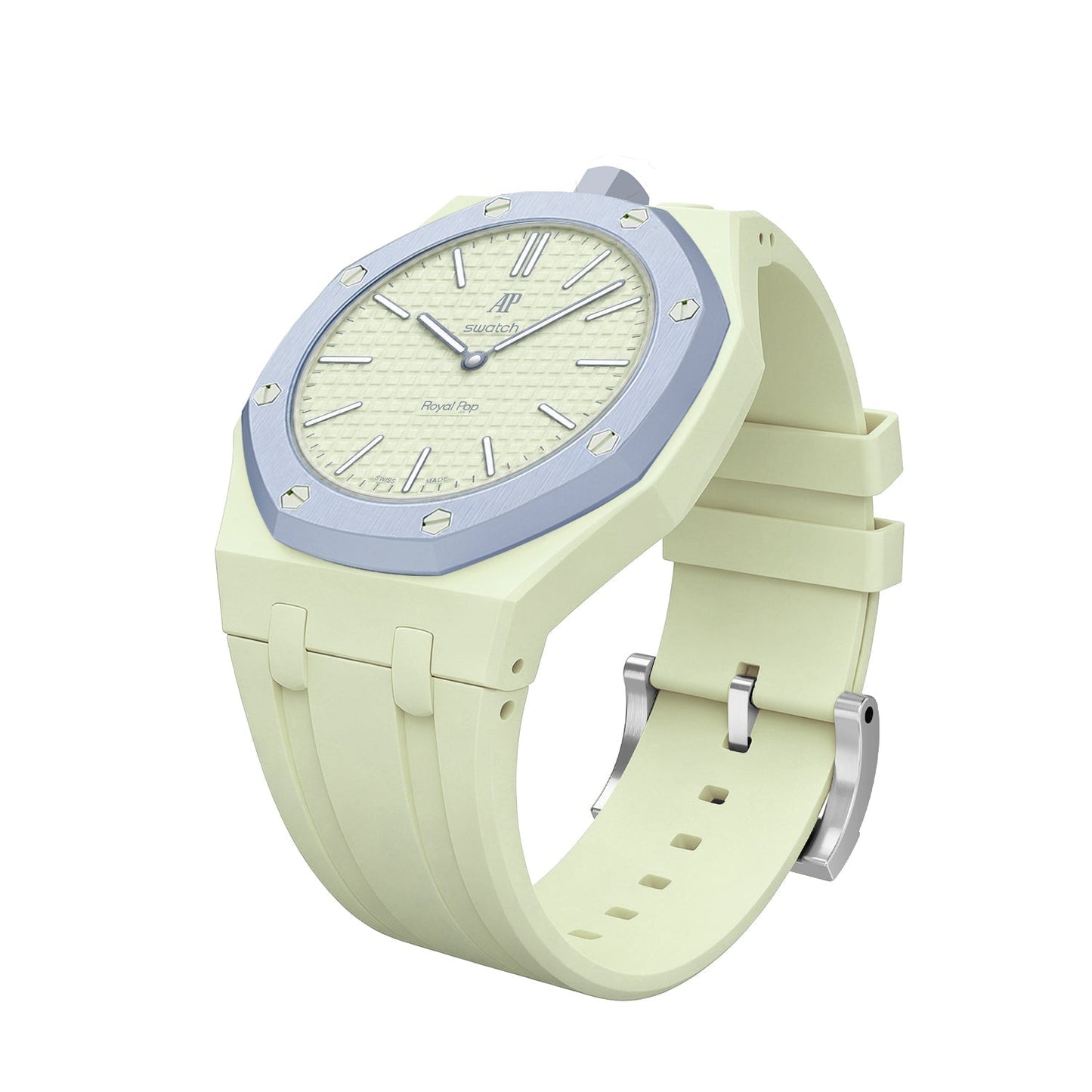 [Saipan]OAK POP EXCLUSIVE CREAMY YELLOW SILICONE STRAP