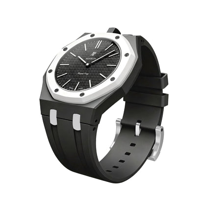 [Saipan]OAK POP EXCLUSIVE BLACK AND WHITE SILICONE STRAP