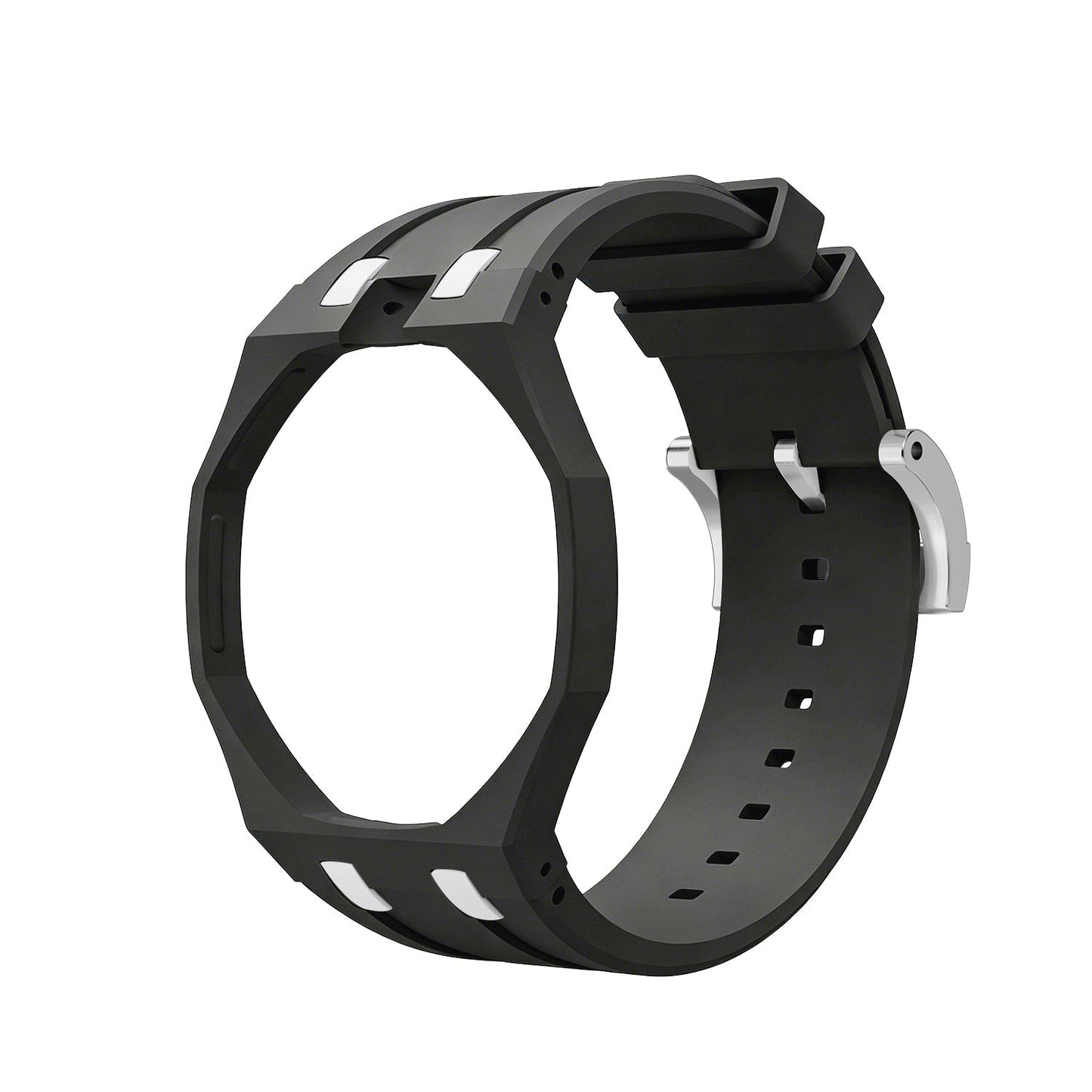 [Saipan]OAK POP EXCLUSIVE BLACK AND WHITE SILICONE STRAP