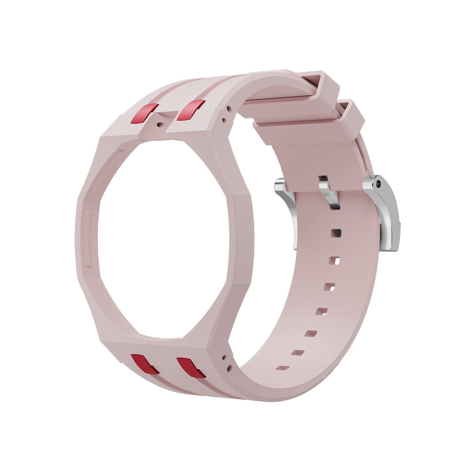 [Saipan]OAK POP EXCLUSIVE PINK AND RED SILICONE STRAP