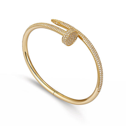 [Saipan]JUSTE UN CLOU 3.5MM FULL PAVÉ NAIL BANGLE
