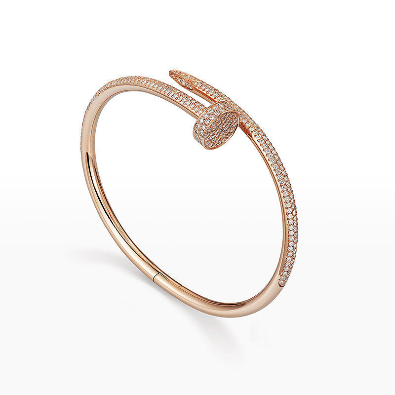[Saipan]JUSTE UN CLOU 3.5MM FULL PAVÉ NAIL BANGLE
