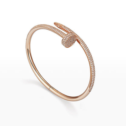 [Saipan]JUSTE UN CLOU 3.5MM FULL PAVÉ NAIL BANGLE