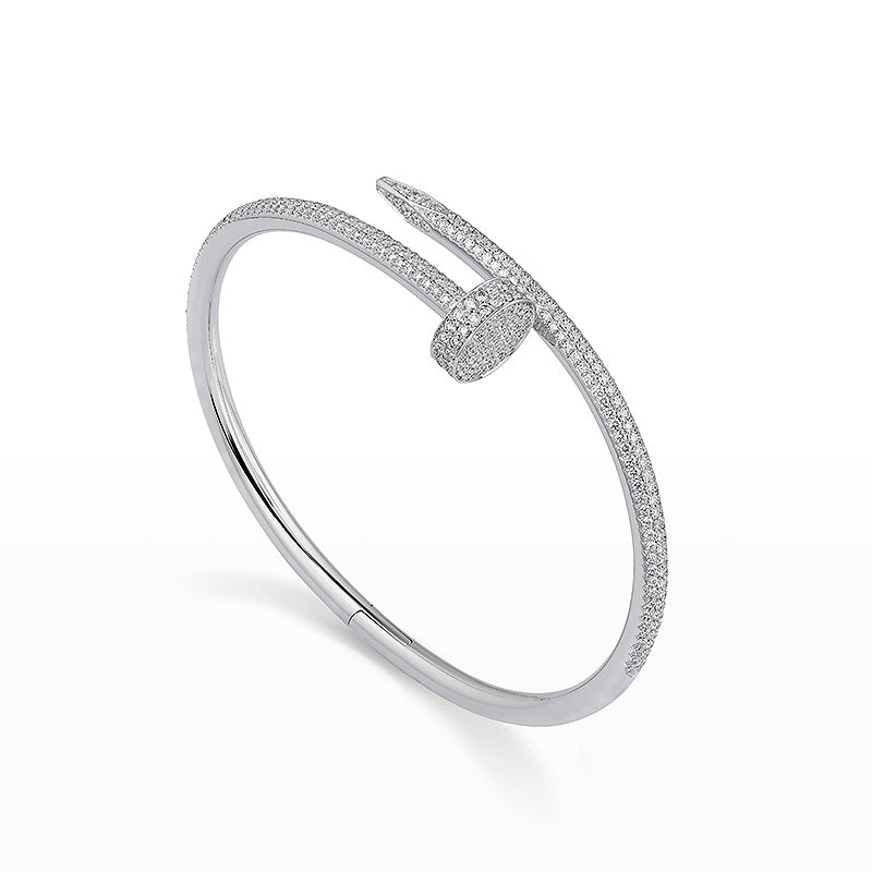 [Saipan]JUSTE UN CLOU 3.5MM FULL PAVÉ NAIL BANGLE