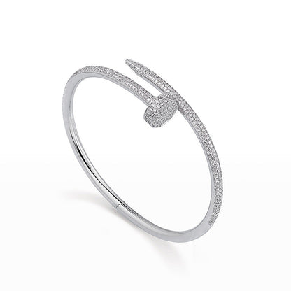 [Saipan]JUSTE UN CLOU 3.5MM FULL PAVÉ NAIL BANGLE