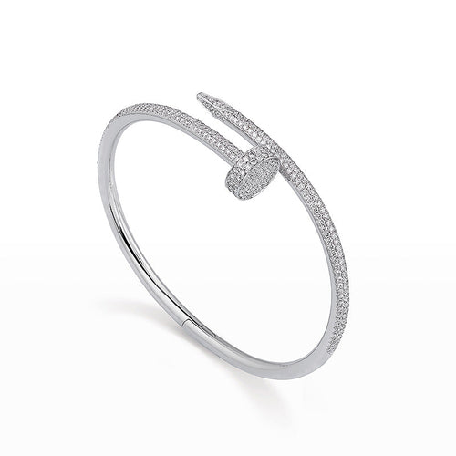 [Saipan]JUSTE UN CLOU 3.5MM FULL PAVÉ NAIL BANGLE
