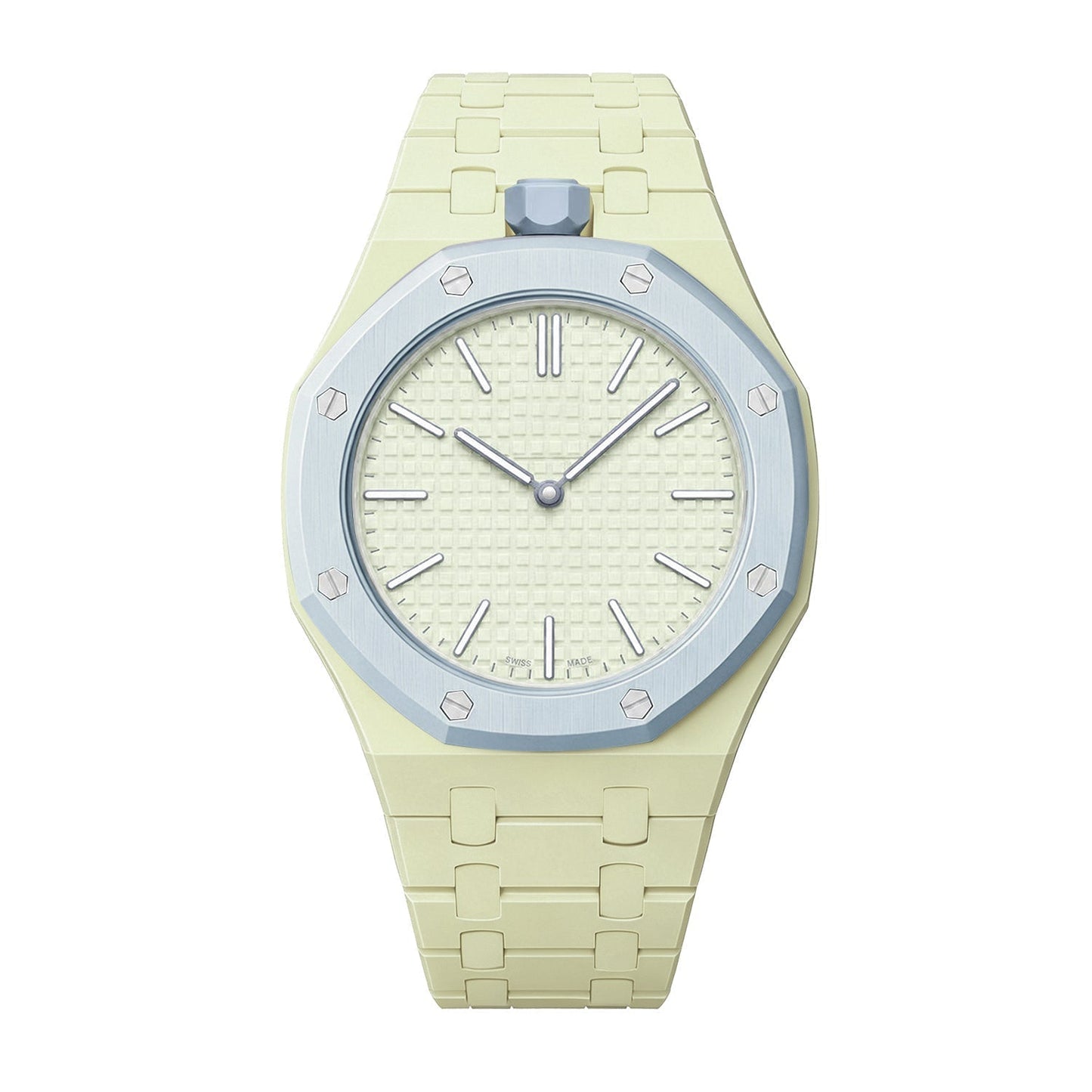 [Saipan]OAK POP EXCLUSIVE CREAMY YELLOW BIOCERAMIC STRAP