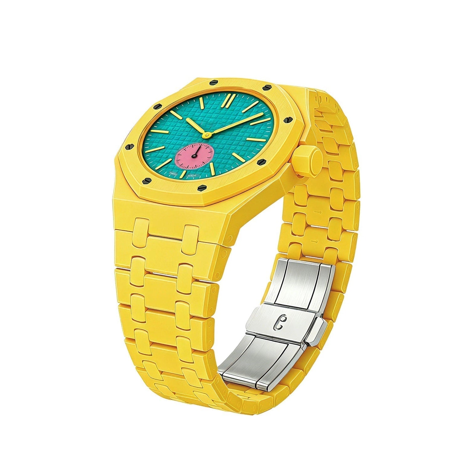 [Saipan]OAK POP EXCLUSIVE YELLOW BIOCERAMIC STRAP