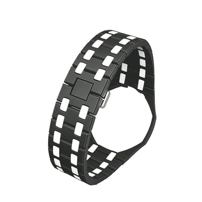 [Saipan]OAK POP EXCLUSIVE BLACK AND WHITE BIOCERAMIC STRAP