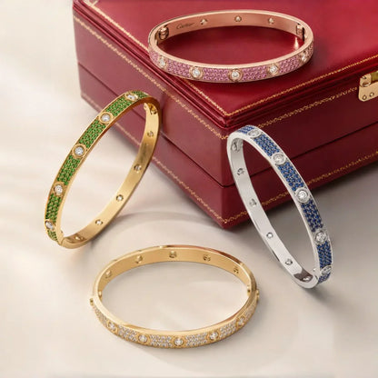 [Saipan]CLASSIC 6.1MM LOVE BRACELET 10-DIAMOND FULL PAVÉ