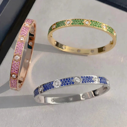 [Saipan]CLASSIC 6.1MM LOVE BRACELET 10-DIAMOND FULL PAVÉ