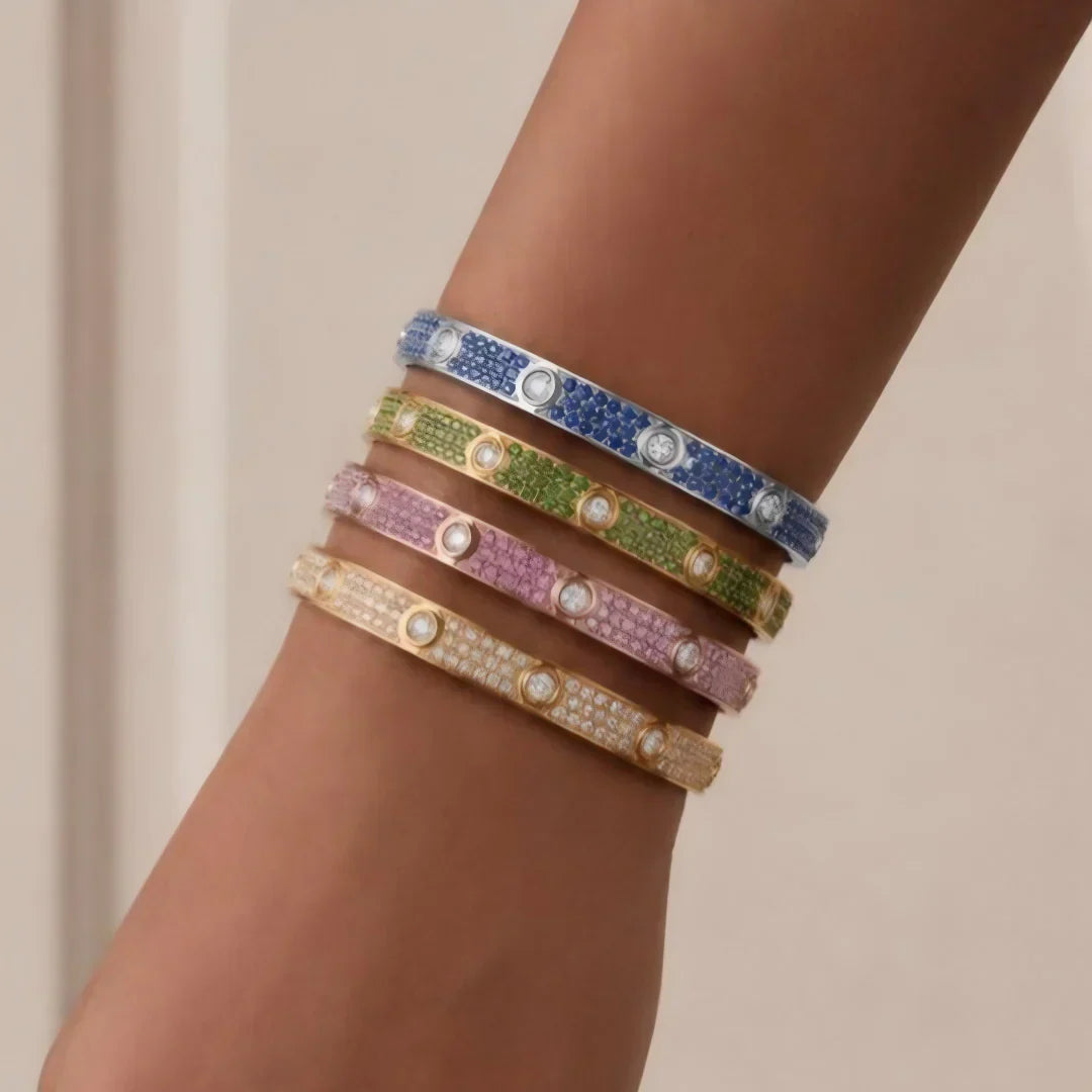 [Saipan]CLASSIC 6.1MM LOVE BRACELET 10-DIAMOND FULL PAVÉ