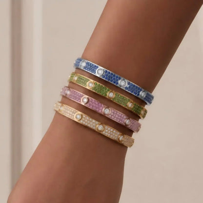 [Saipan]CLASSIC 6.1MM LOVE BRACELET 10-DIAMOND FULL PAVÉ