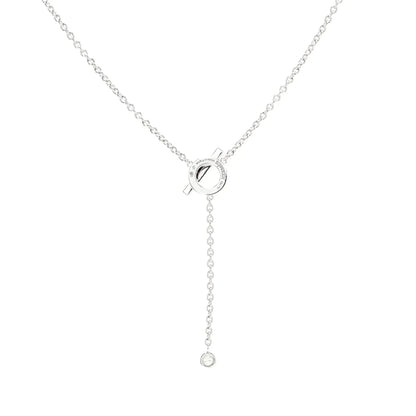 [Saipan]FINESSE SILVER DIAMOND NECKLACE