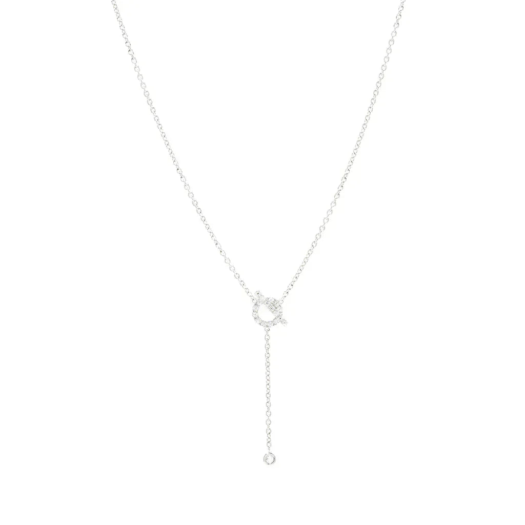 [Saipan]FINESSE SILVER DIAMOND NECKLACE