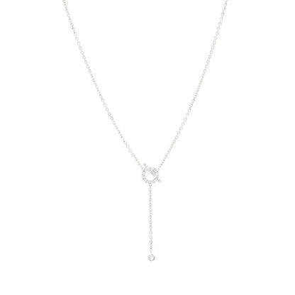 [Saipan]FINESSE SILVER DIAMOND NECKLACE