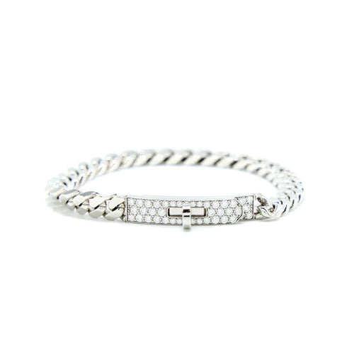 [Saipan]KELLY CHAIN SILVER DIAMOND BRACELET