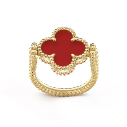 [Saipan]LUCKY CLOVER GOLD REVERSIBLE RING